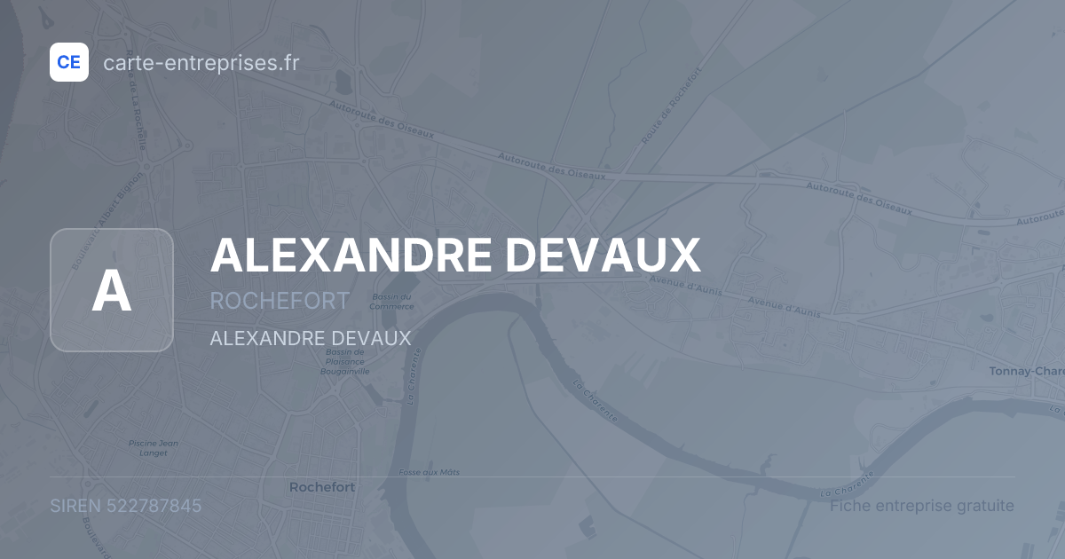 ALEXANDRE DEVAUX — 522787845 — fiche entreprise