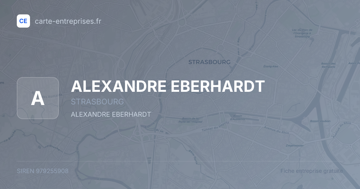 ALEXANDRE EBERHARDT — 979255908 — fiche entreprise