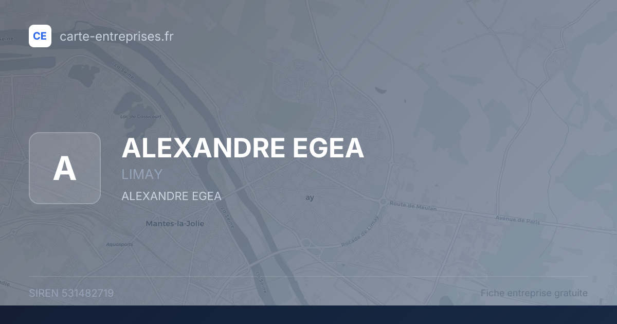 ALEXANDRE EGEA — 531482719 — fiche entreprise