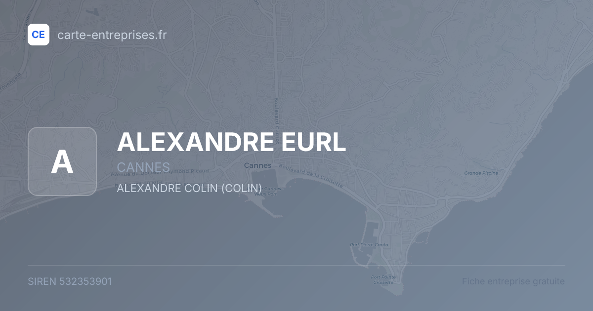 ALEXANDRE EURL — 532353901 — fiche entreprise