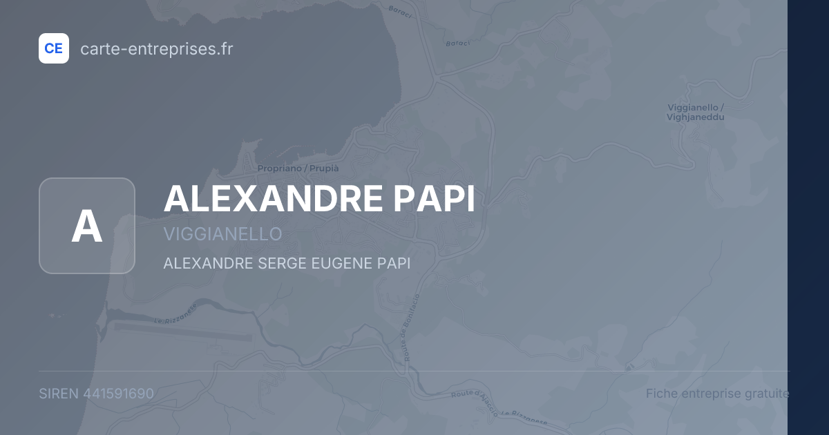 ALEXANDRE PAPI — 441591690 — fiche entreprise