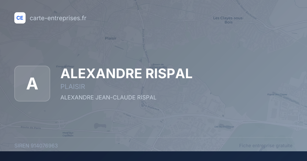 ALEXANDRE RISPAL — 914076963 — fiche entreprise