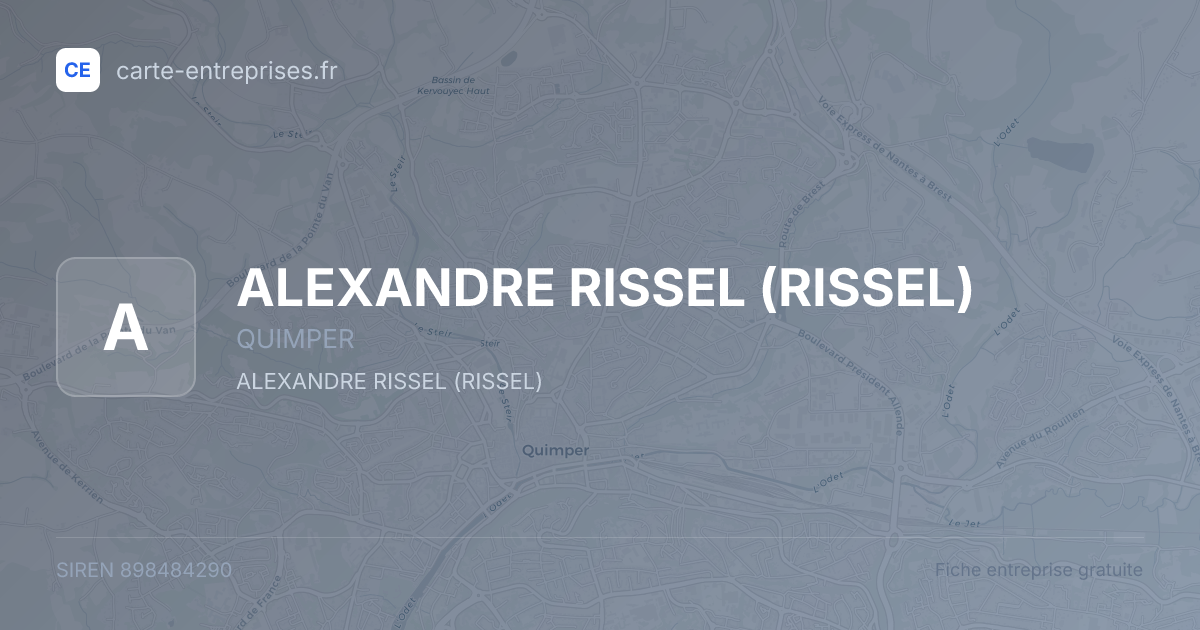 ALEXANDRE RISSEL (RISSEL) — 898484290 — fiche entreprise