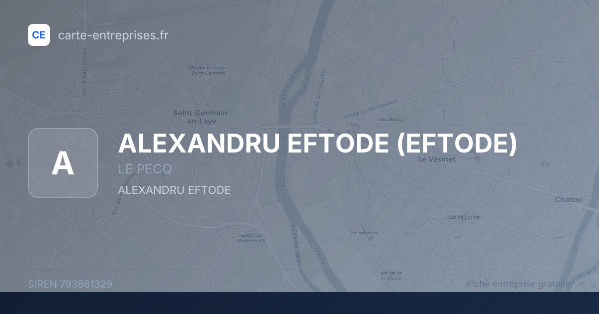 ALEXANDRU EFTODE (EFTODE) — 793861329 — fiche entreprise