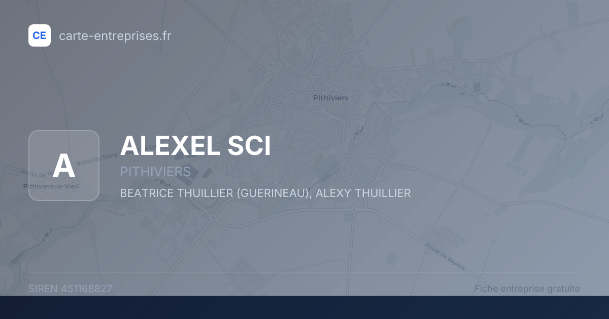 ALEXEL SCI — 451168827 — fiche entreprise