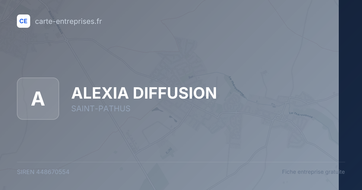 ALEXIA DIFFUSION — 448670554 — fiche entreprise