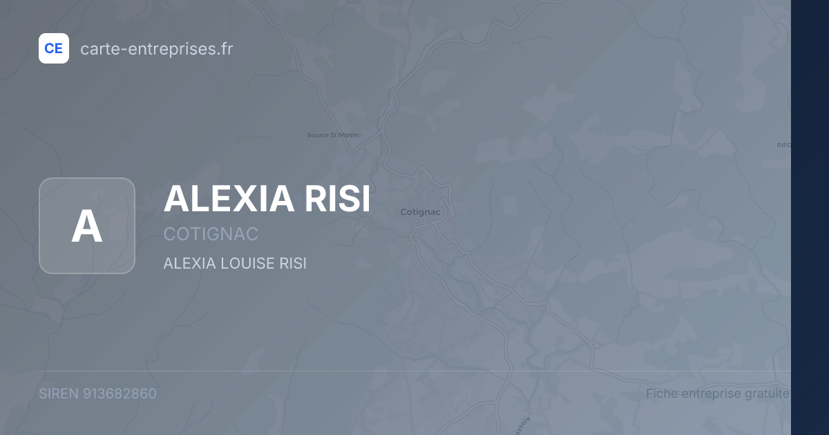 ALEXIA RISI — 913682860 — fiche entreprise