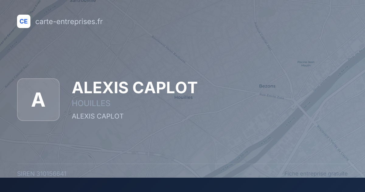 ALEXIS CAPLOT — 310156641 — fiche entreprise