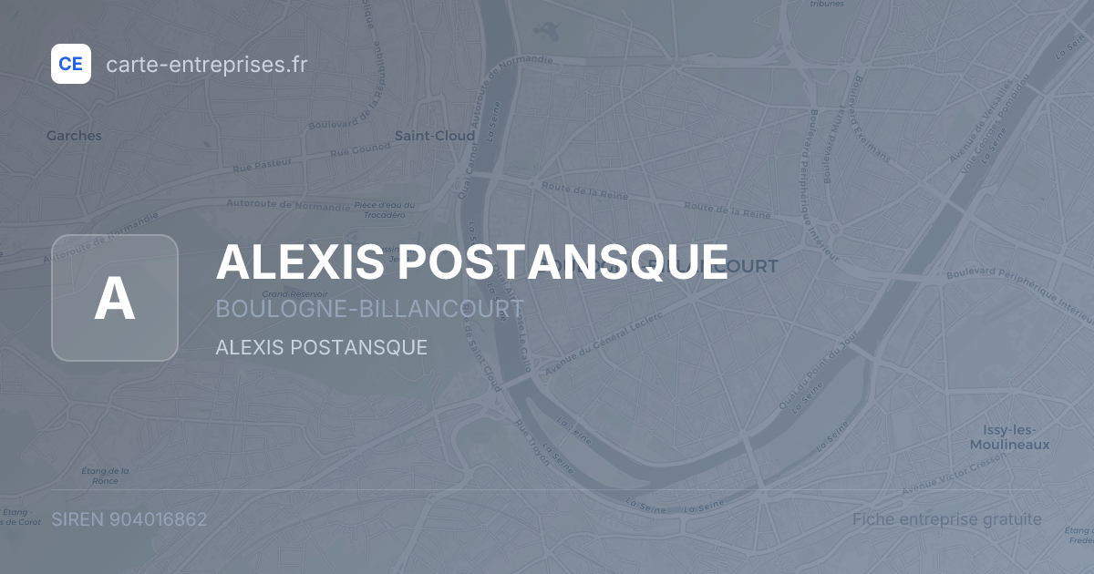ALEXIS POSTANSQUE — 904016862 — fiche entreprise
