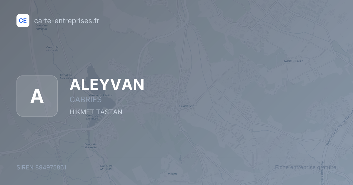 ALEYVAN — 894975861 — fiche entreprise