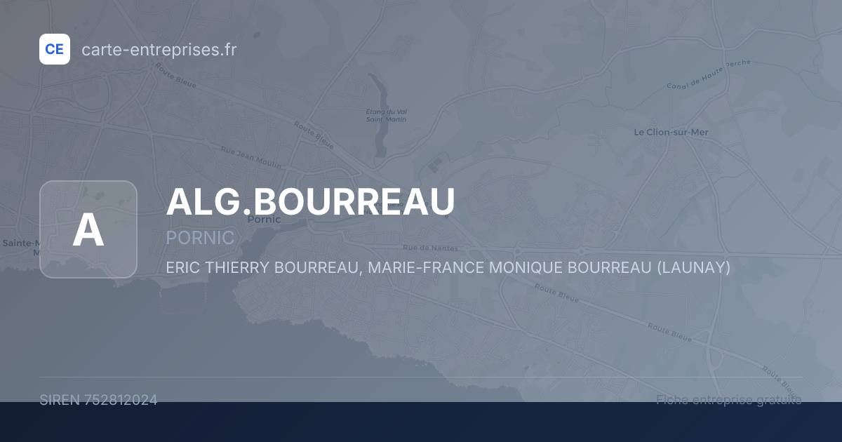 ALG.BOURREAU — 752812024 — fiche entreprise