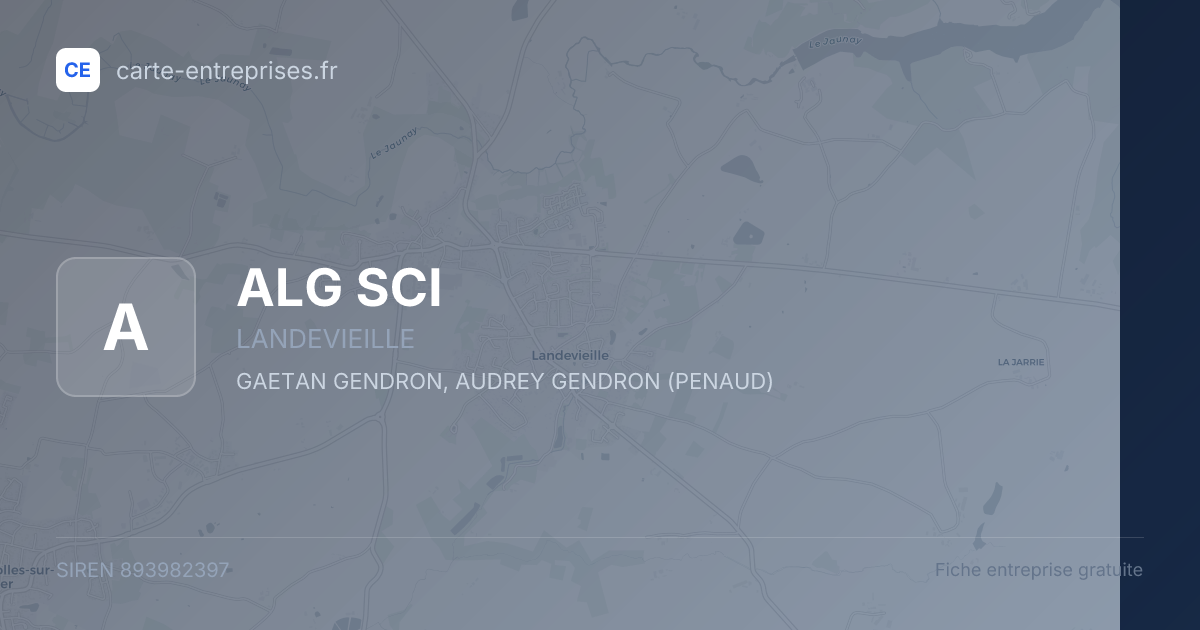 ALG SCI — 893982397 — fiche entreprise