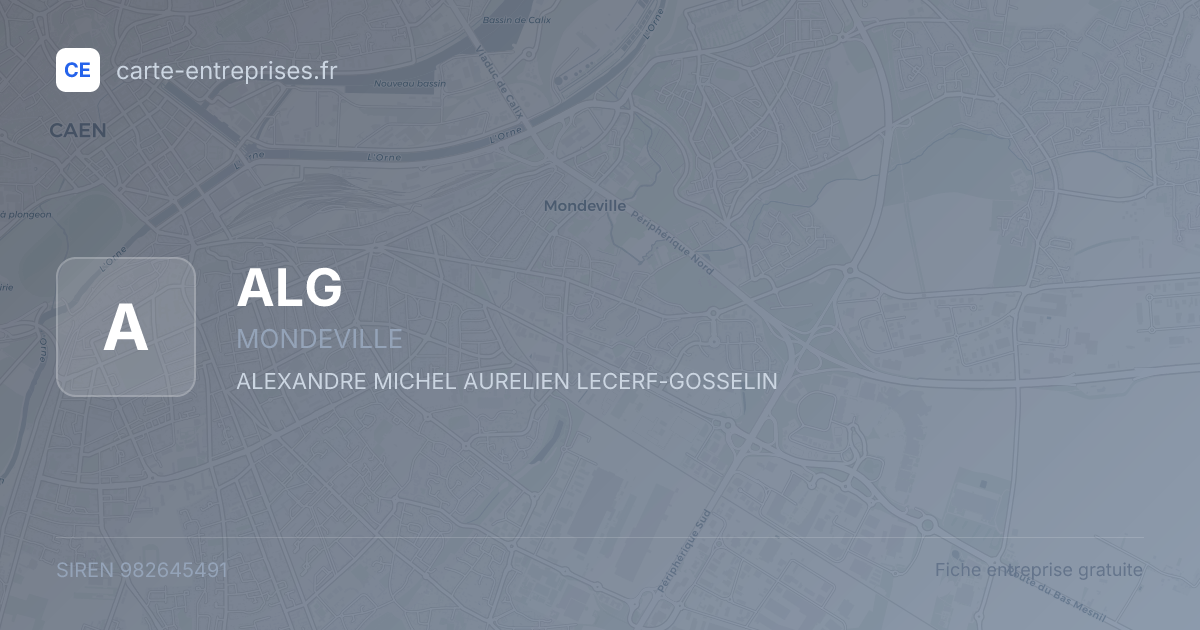ALG — 982645491 — fiche entreprise