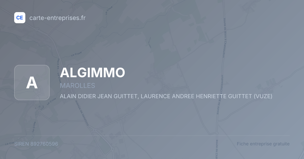 ALGIMMO — 892760596 — fiche entreprise
