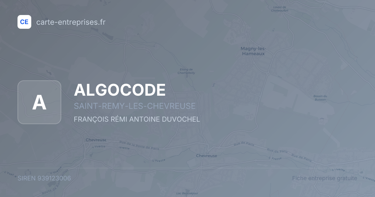 ALGOCODE — 939123006 — fiche entreprise