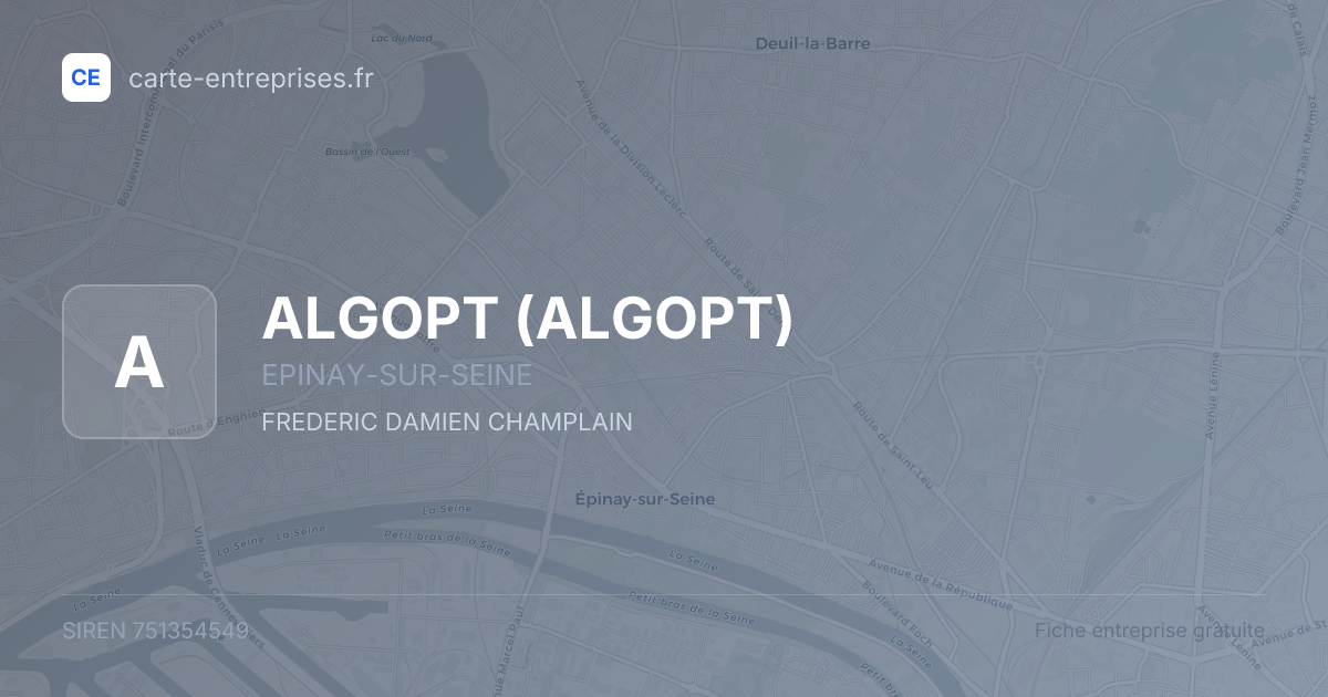 ALGOPT — 751354549 — fiche entreprise