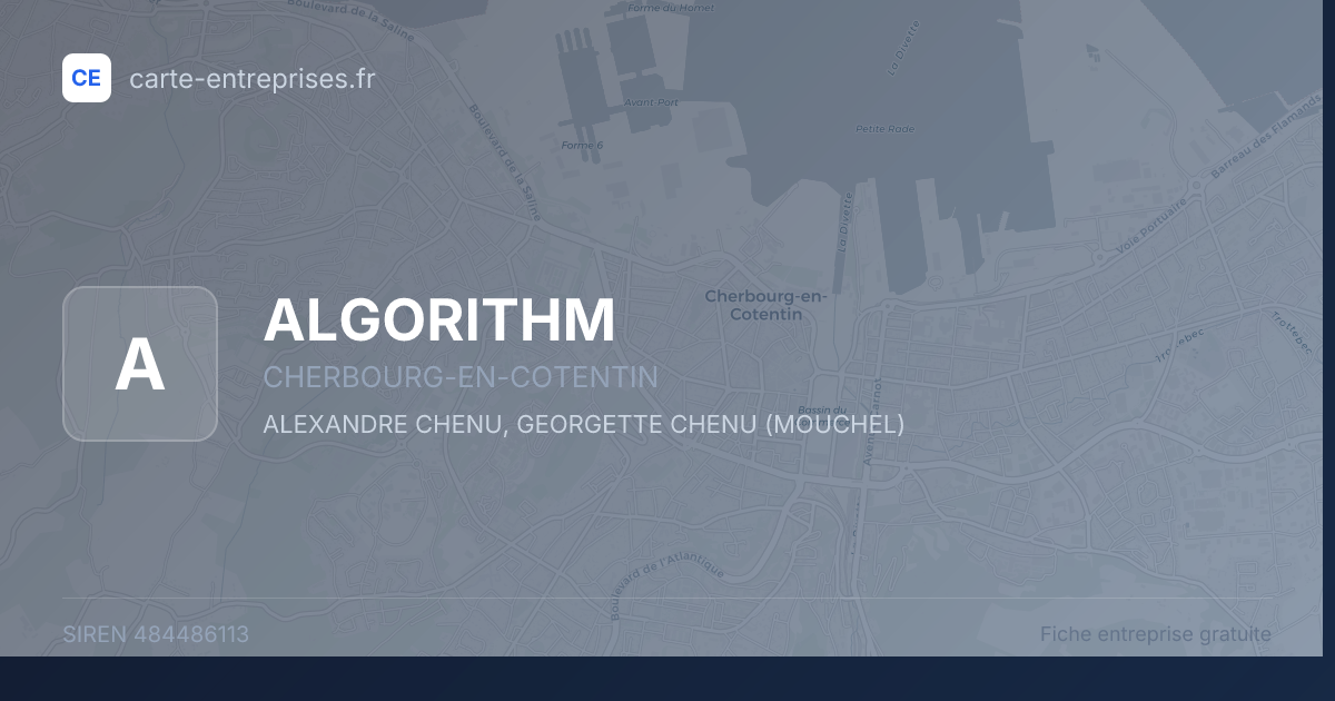 ALGORITHM — 484486113 — fiche entreprise