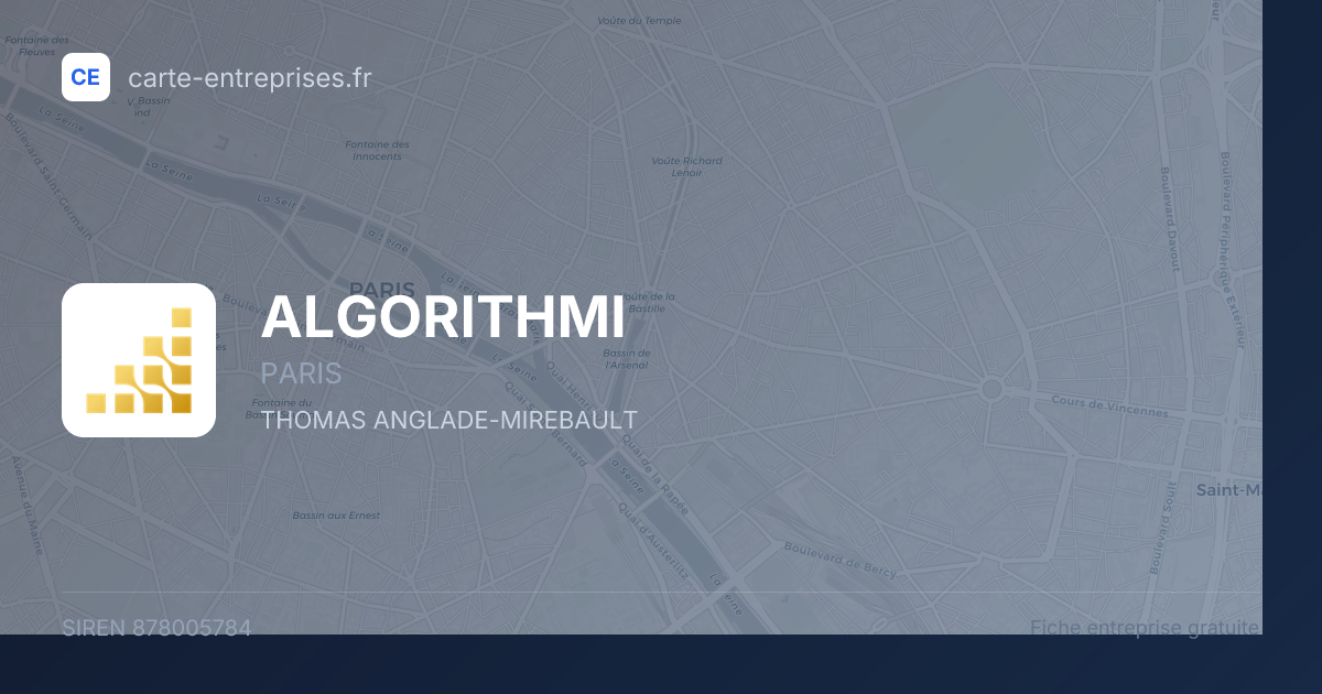 ALGORITHMI — 878005784 — fiche entreprise