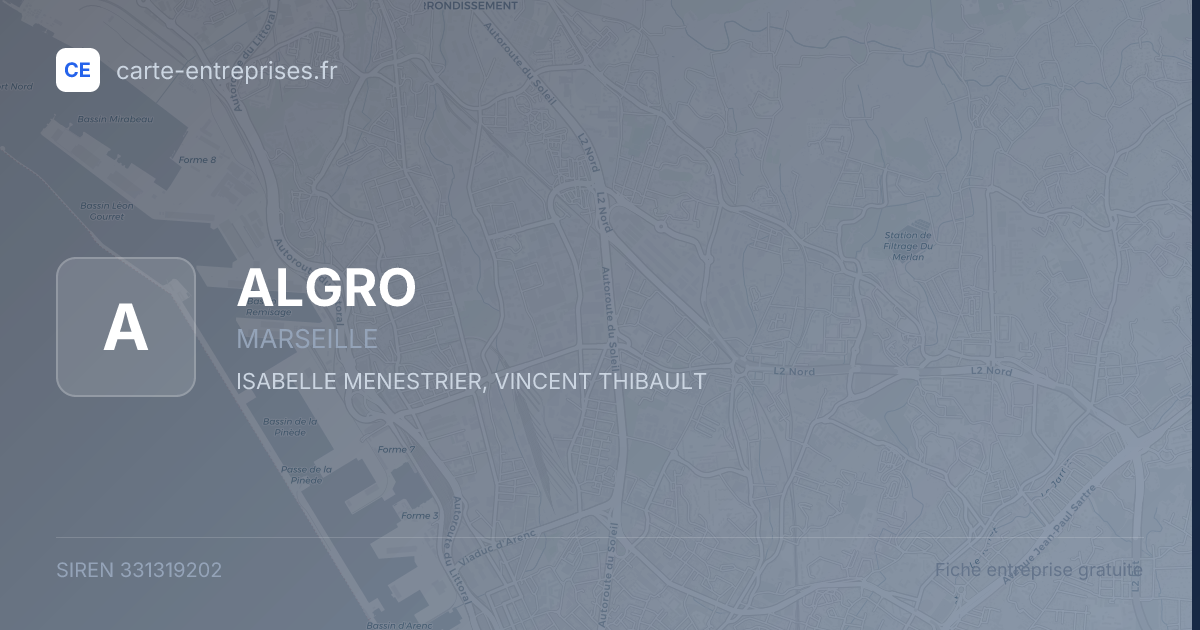 ALGRO — 331319202 — fiche entreprise