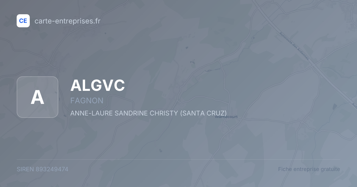 ALGVC — 893249474 — fiche entreprise