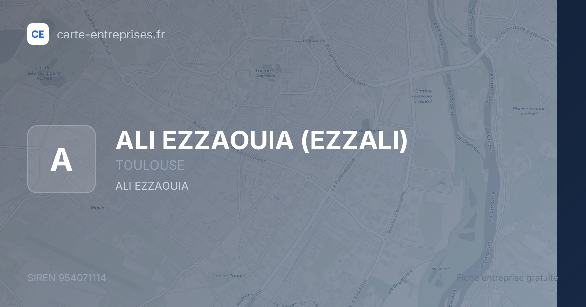 ALI EZZAOUIA (EZZALI) — 954071114 — fiche entreprise