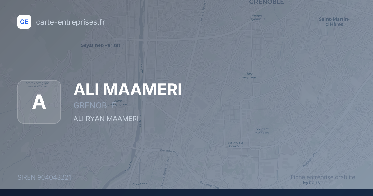 ALI MAAMERI — 904043221 — fiche entreprise