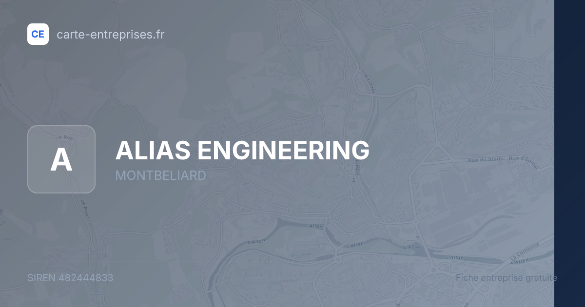 ALIAS ENGINEERING — 482444833 — fiche entreprise