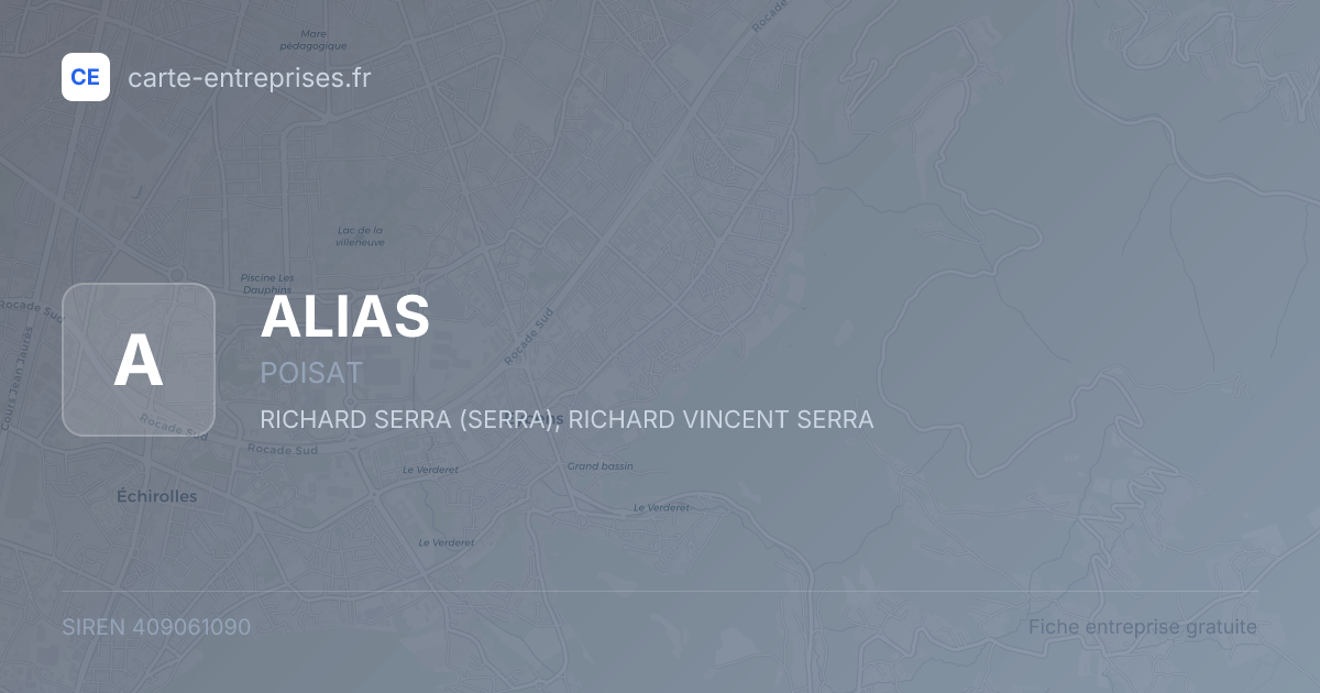 ALIAS — 409061090 — fiche entreprise