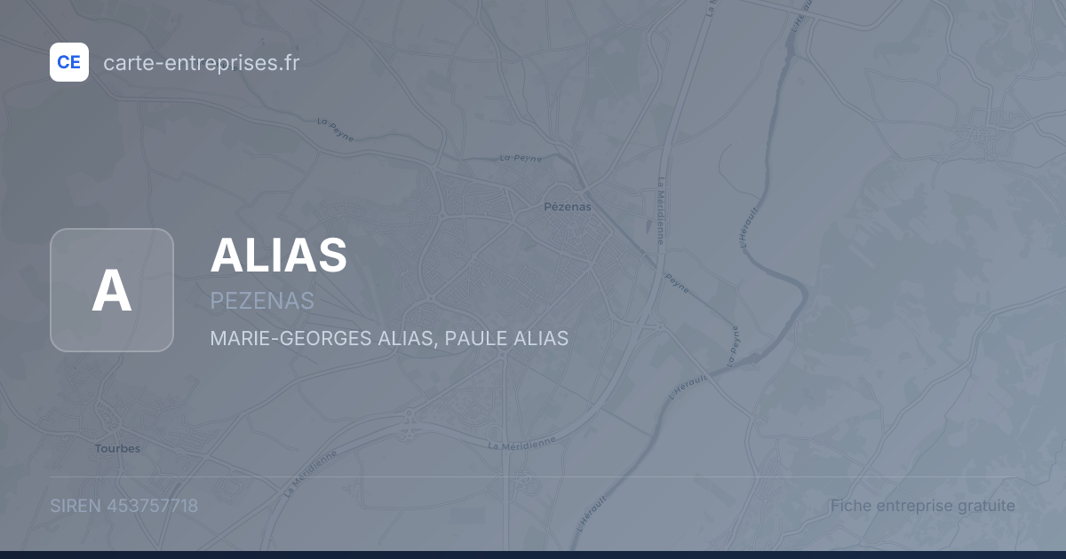 ALIAS — 453757718 — fiche entreprise