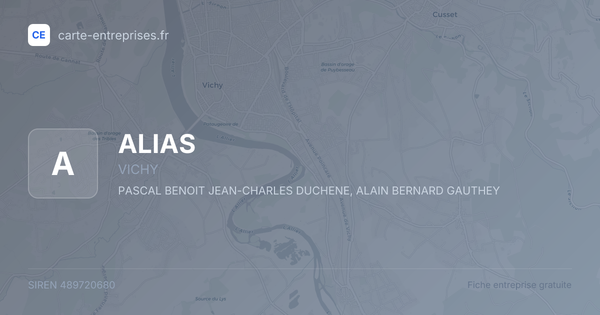 ALIAS — 489720680 — fiche entreprise