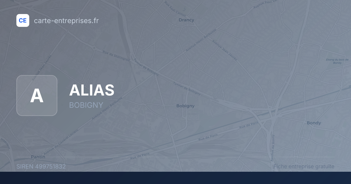 ALIAS — 499751832 — fiche entreprise