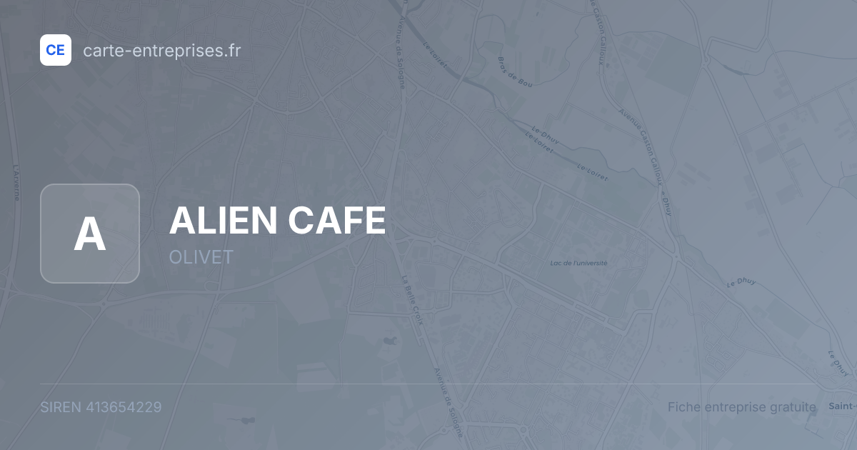 ALIEN CAFE — 413654229 — fiche entreprise
