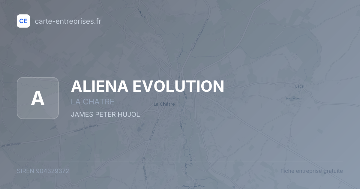 ALIENA EVOLUTION — 904329372 — fiche entreprise