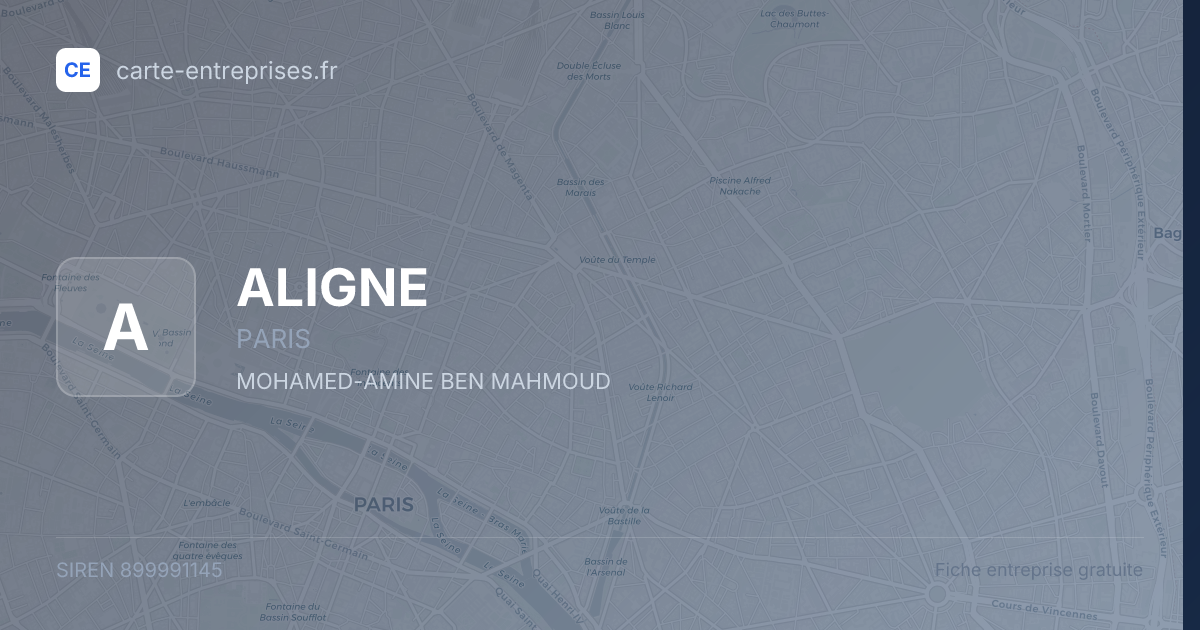 ALIGNE — 899991145 — fiche entreprise