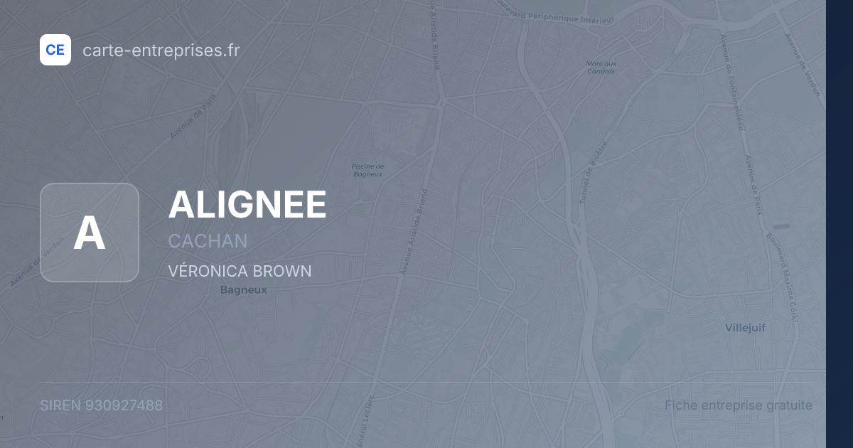 ALIGNEE — 930927488 — fiche entreprise