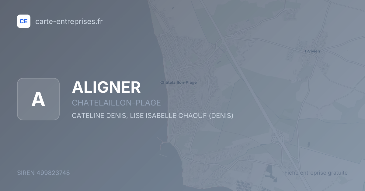 ALIGNER — 499823748 — fiche entreprise