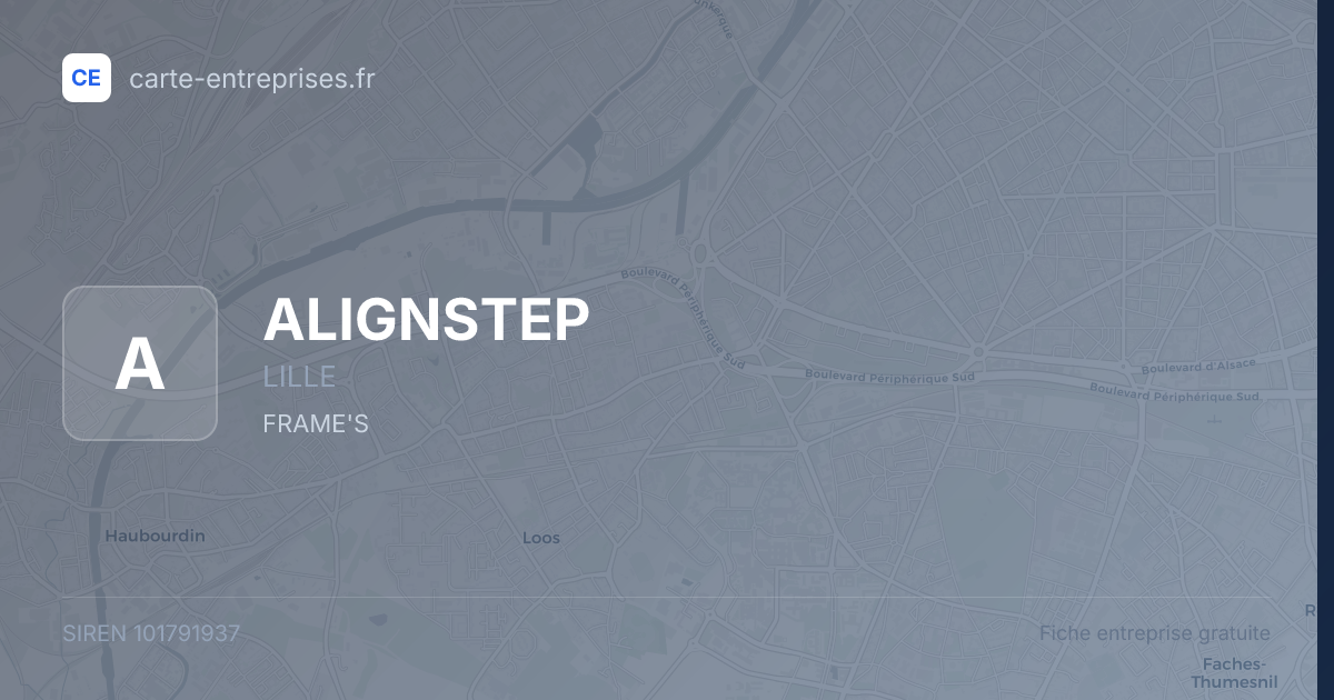 ALIGNSTEP — 101791937 — fiche entreprise