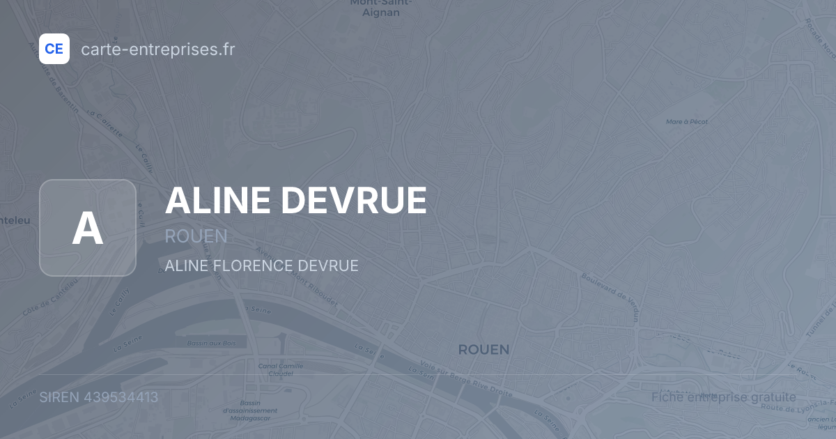 ALINE DEVRUE — 439534413 — fiche entreprise