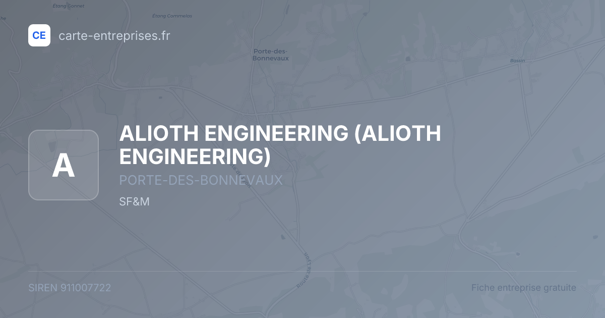 ALIOTH ENGINEERING — 911007722 — fiche entreprise