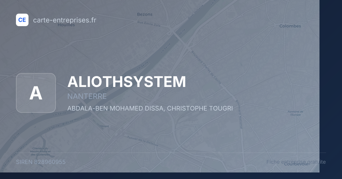 ALIOTHSYSTEM — 828960955 — fiche entreprise