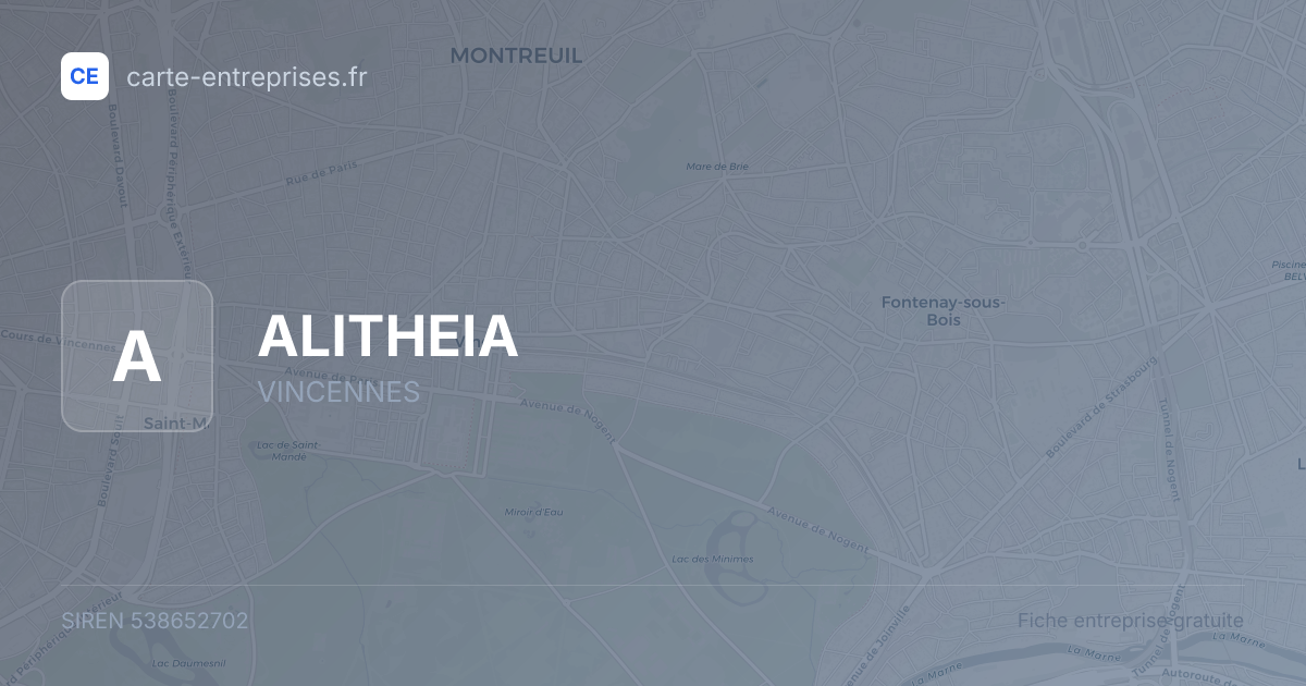 ALITHEIA — 538652702 — fiche entreprise