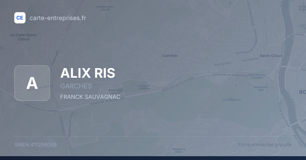 ALIX RIS — 411299068 — fiche entreprise