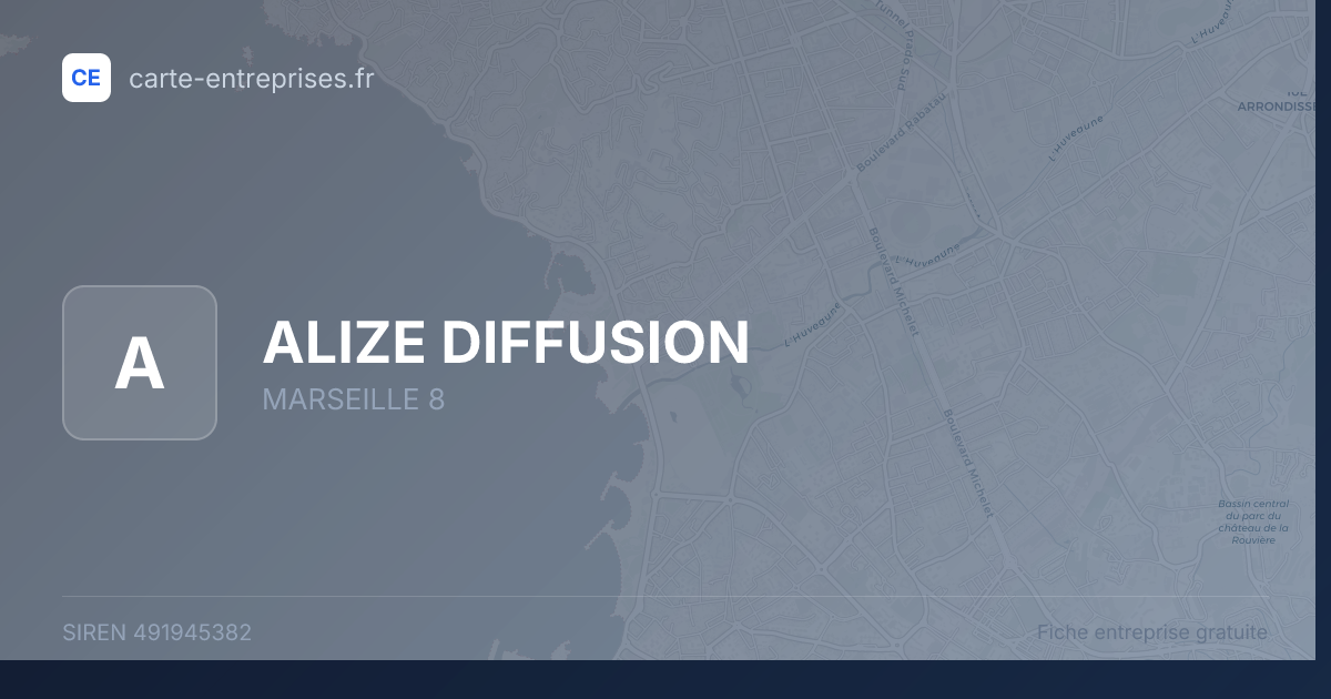 ALIZE DIFFUSION — 491945382 — fiche entreprise