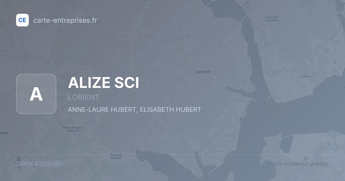 ALIZE SCI — 422157651 — fiche entreprise