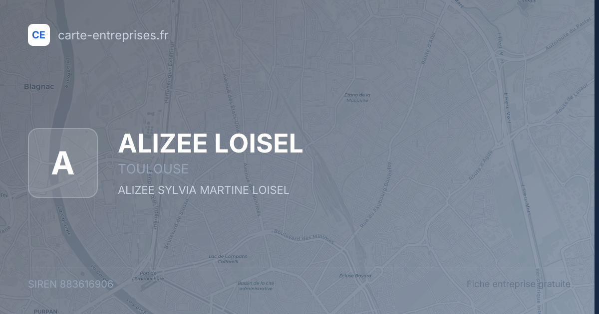 ALIZEE LOISEL — 883616906 — fiche entreprise