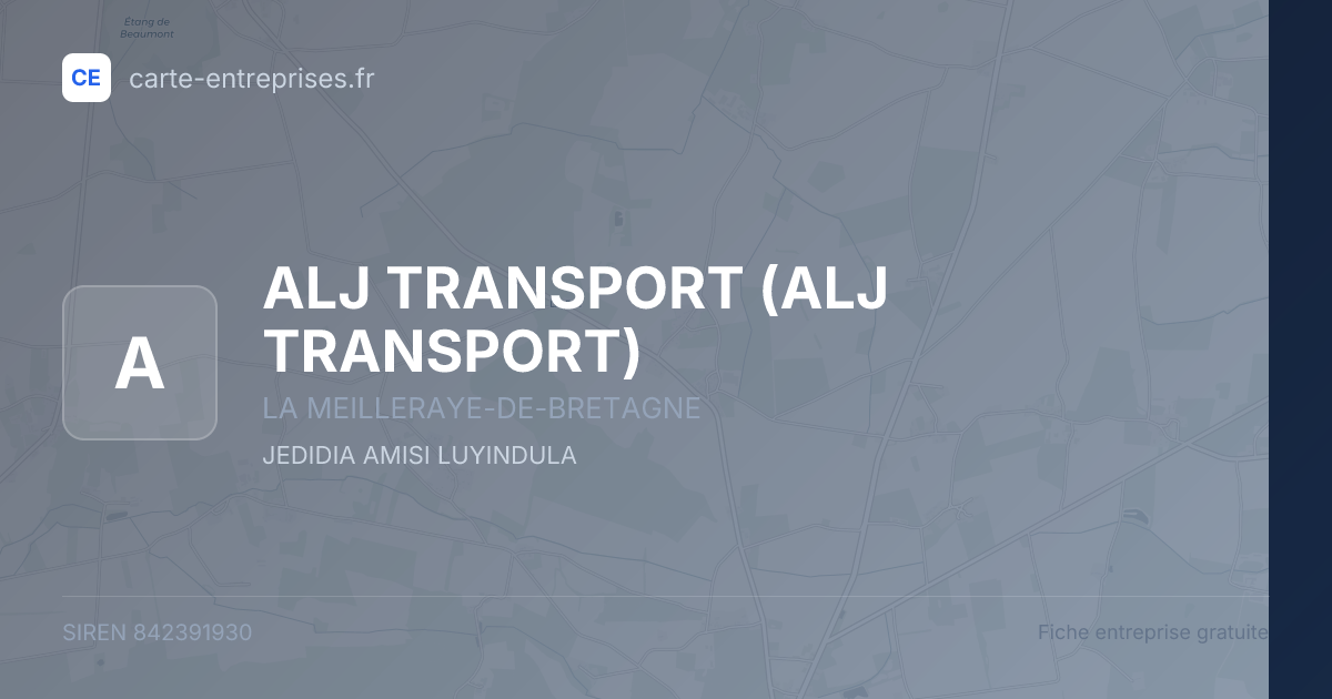 ALJ TRANSPORT (ALJ TRANSPORT) — 842391930 — fiche entreprise