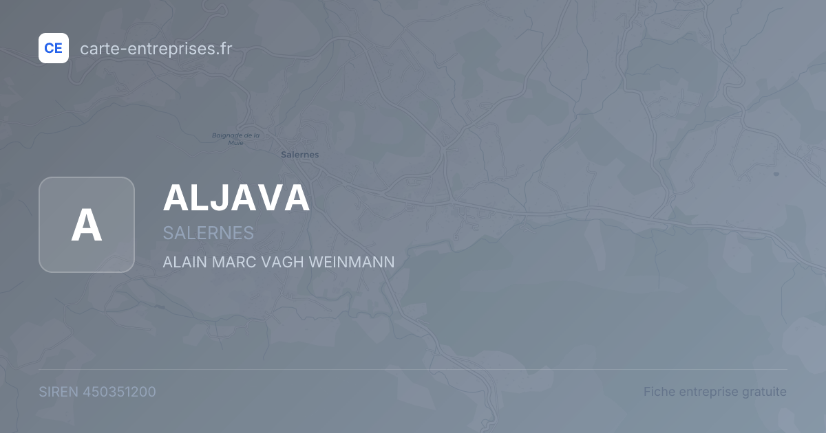 ALJAVA — 450351200 — fiche entreprise