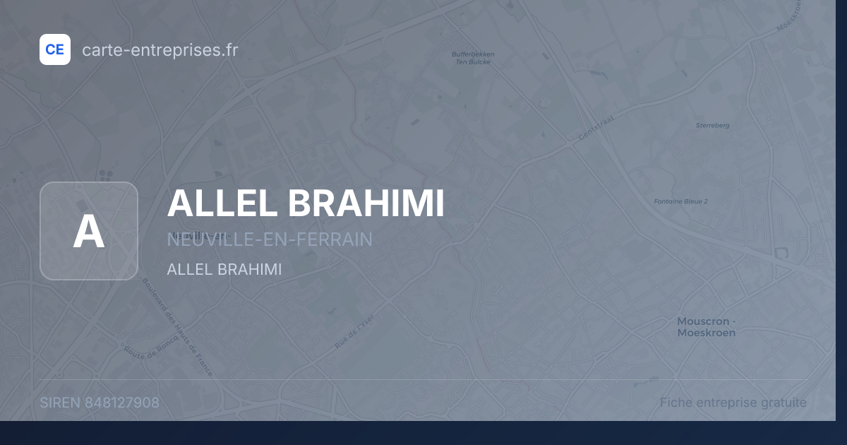ALLEL BRAHIMI — 848127908 — fiche entreprise