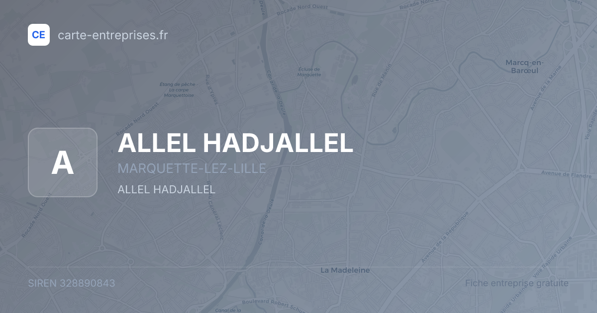 ALLEL HADJALLEL — 328890843 — fiche entreprise