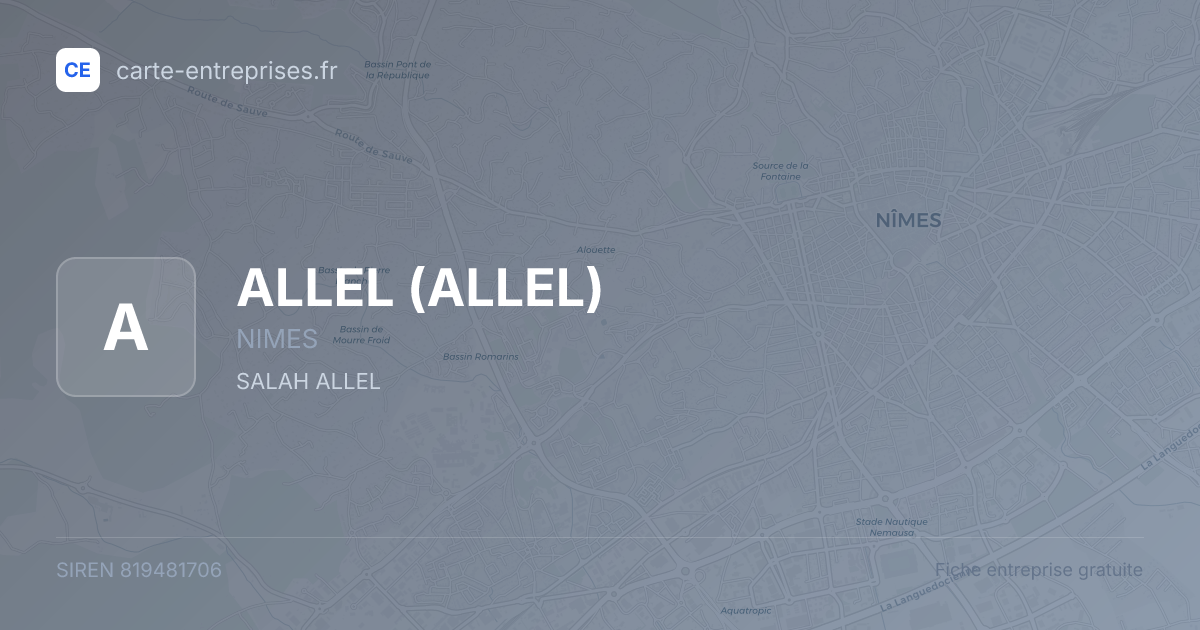 ALLEL — 819481706 — fiche entreprise